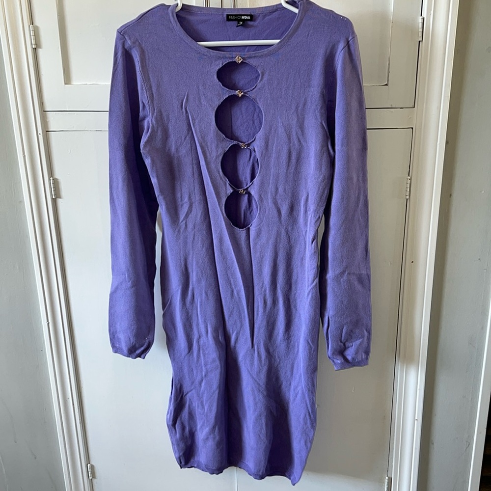 Fashion nova purple dress